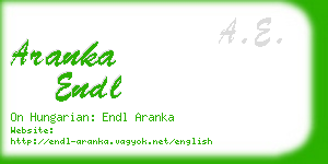 aranka endl business card